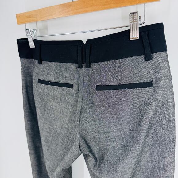 Express Columnist Low-Rise Flare Trousers Gray Dress Pants Size 0 Short Y2K - Picture 4 of 8
